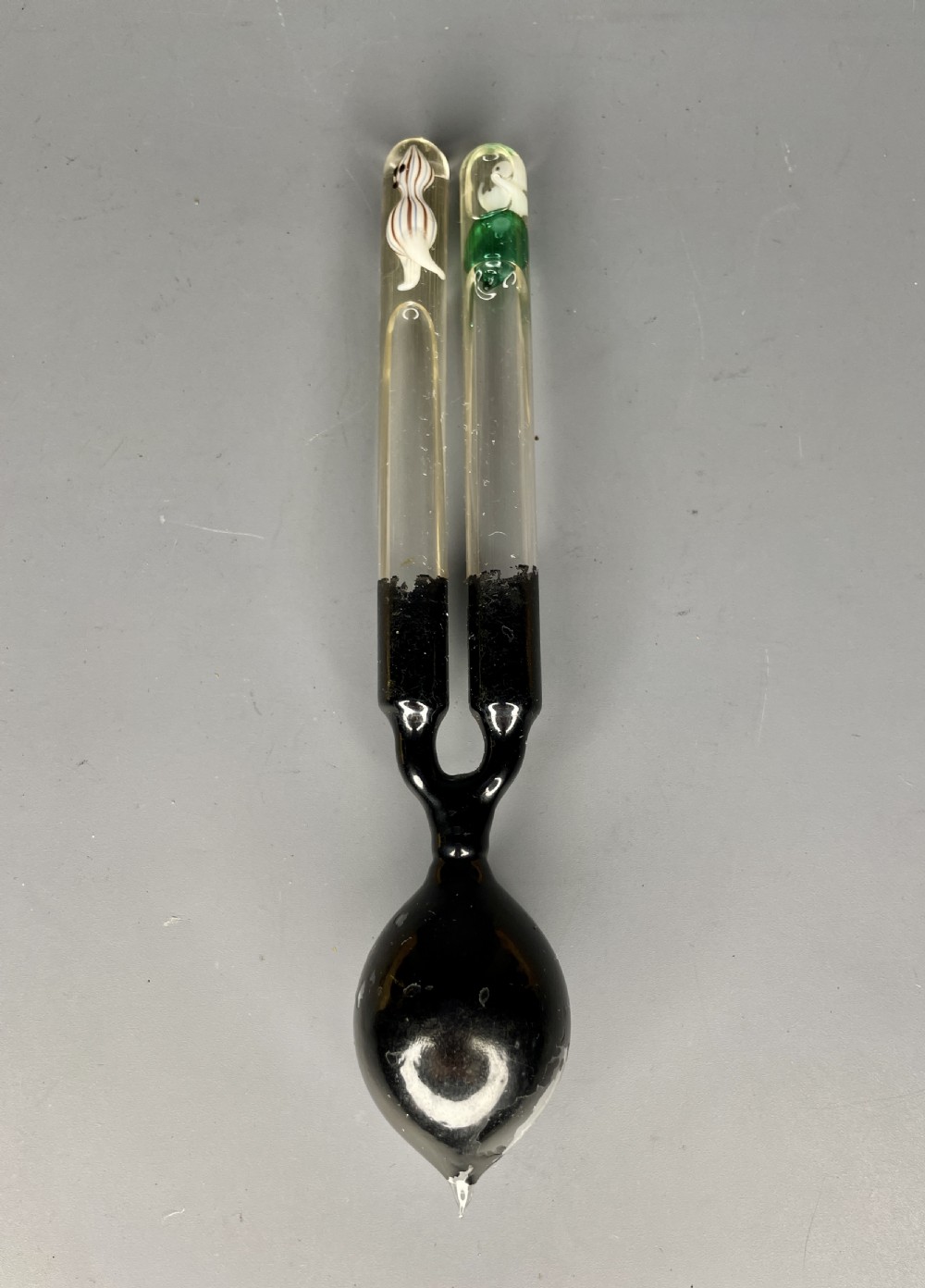 Rare Novelty Thermodynamic 'Hand Boiler' with Glass Ghosts