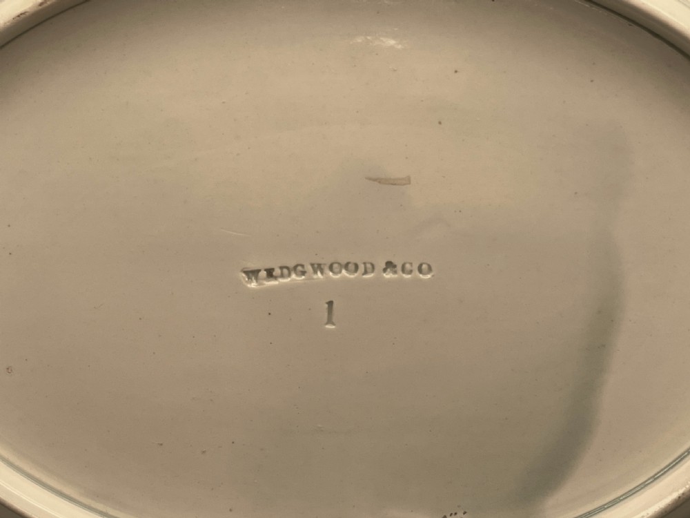 Wedgwood & Co Pearlware Basketweave Oval Plate View III