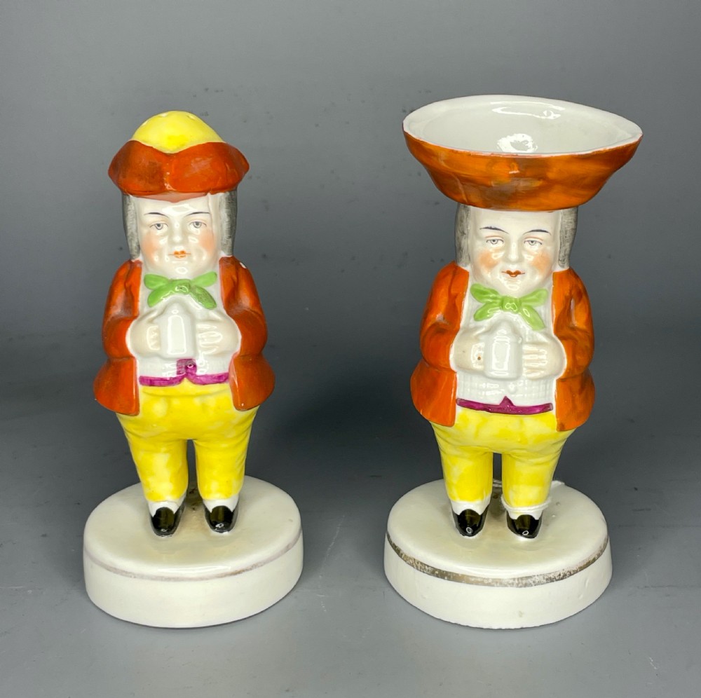 Novelty Toby Philpott Salt & Pepper Condiments by Samson of Paris