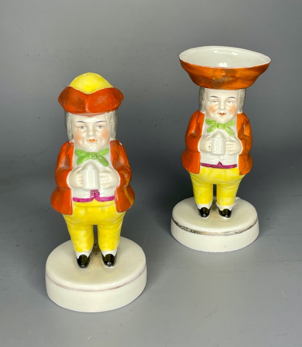 Novelty Toby Philpott Salt & Pepper Condiments by Samson of Paris View II