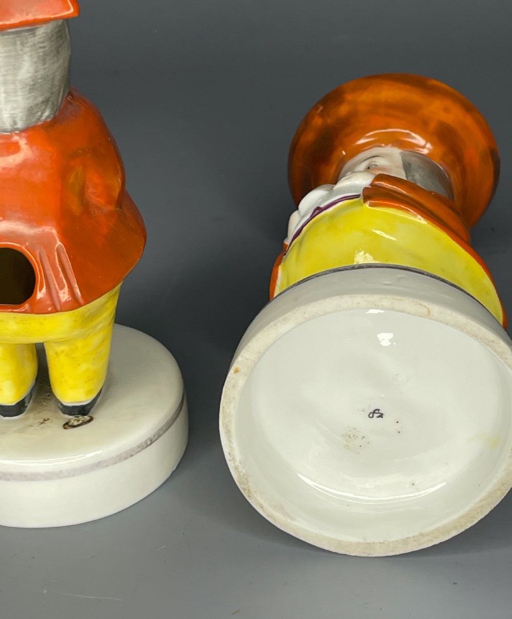 Novelty Toby Philpott Salt & Pepper Condiments by Samson of Paris View V