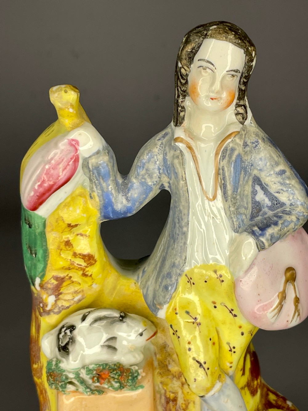 Victorian Staffordshire flatback figure of a huntsman View IV