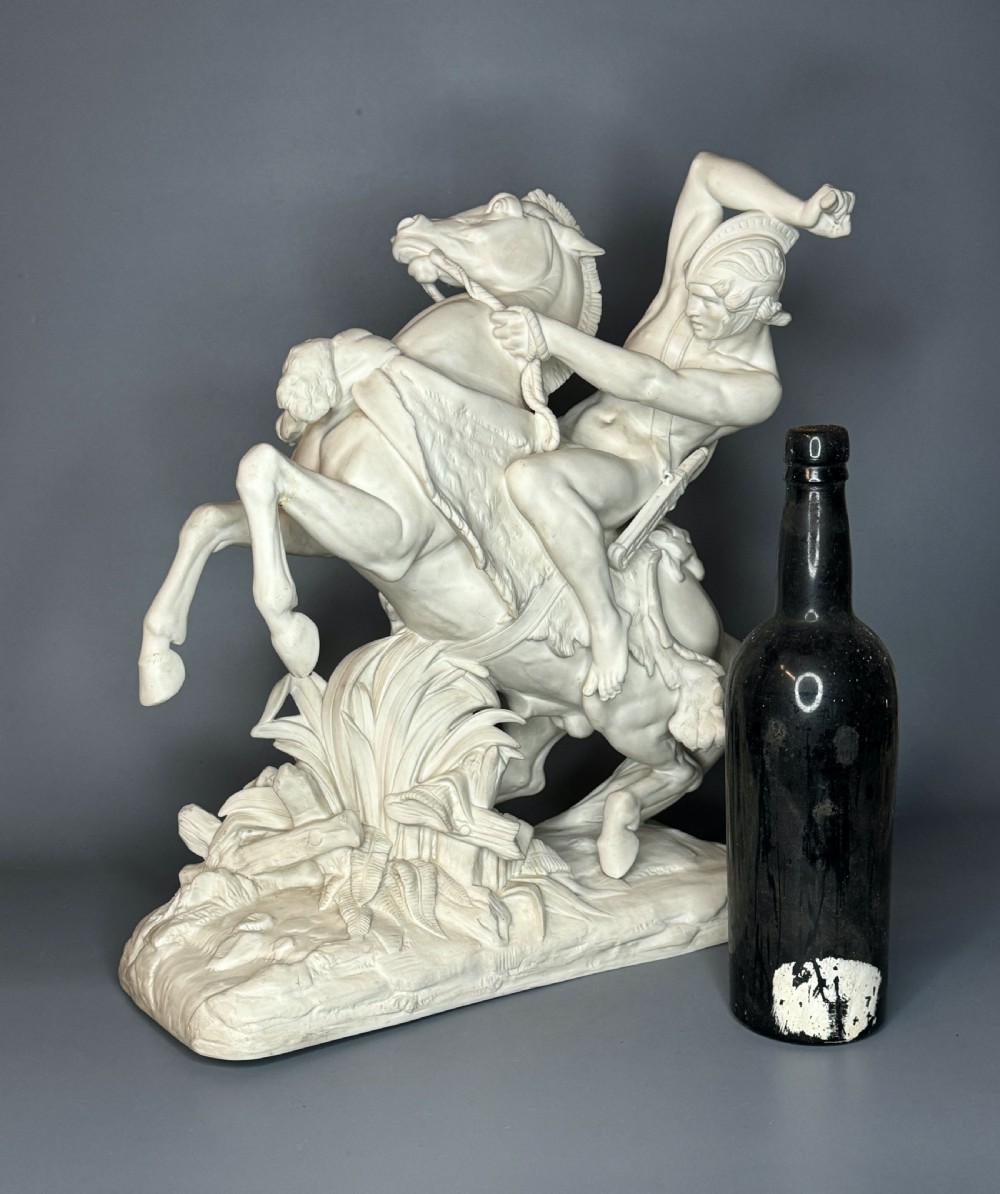 Minton Parian Figure of Theseus modelled by Carrier-Belleuse View V