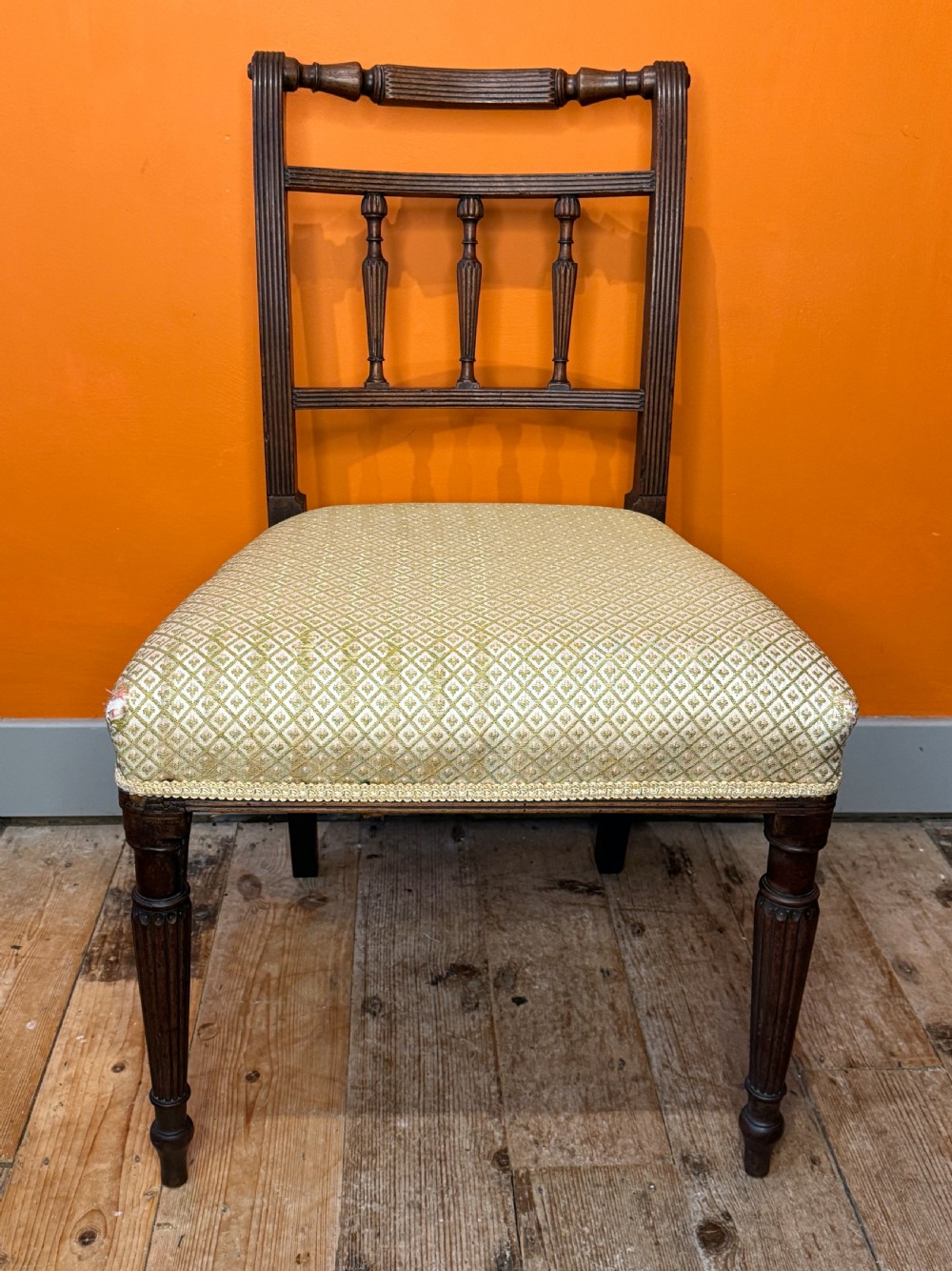 Regency mahogany side chair View II