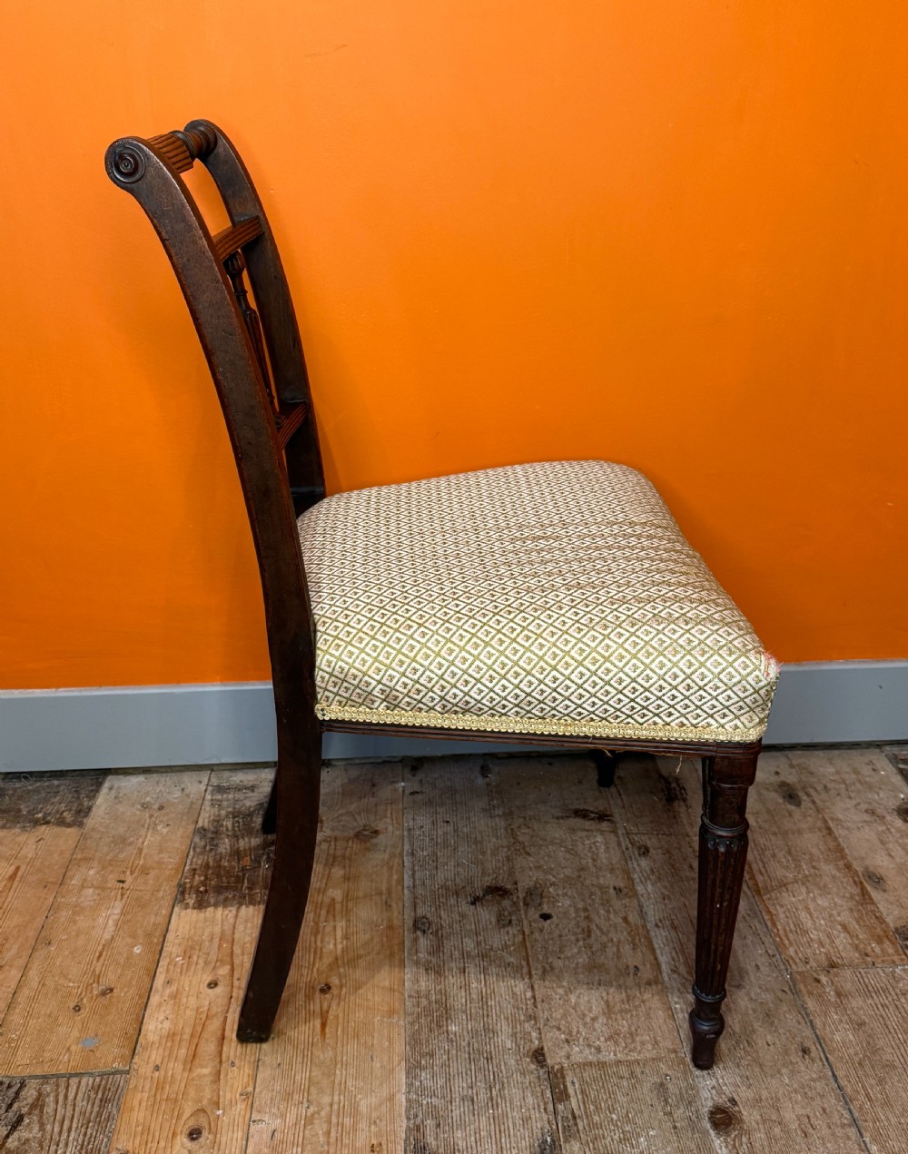 Regency mahogany side chair View IV
