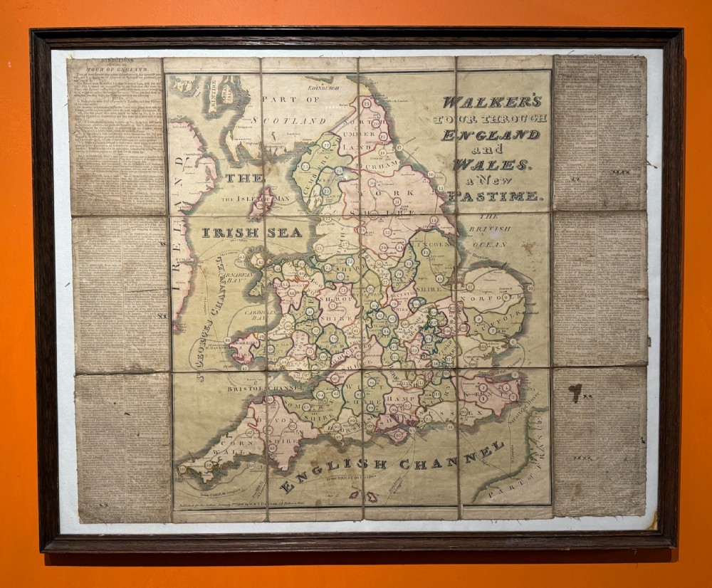 Walkers Tour Through England & Wales, 1809 Map Game