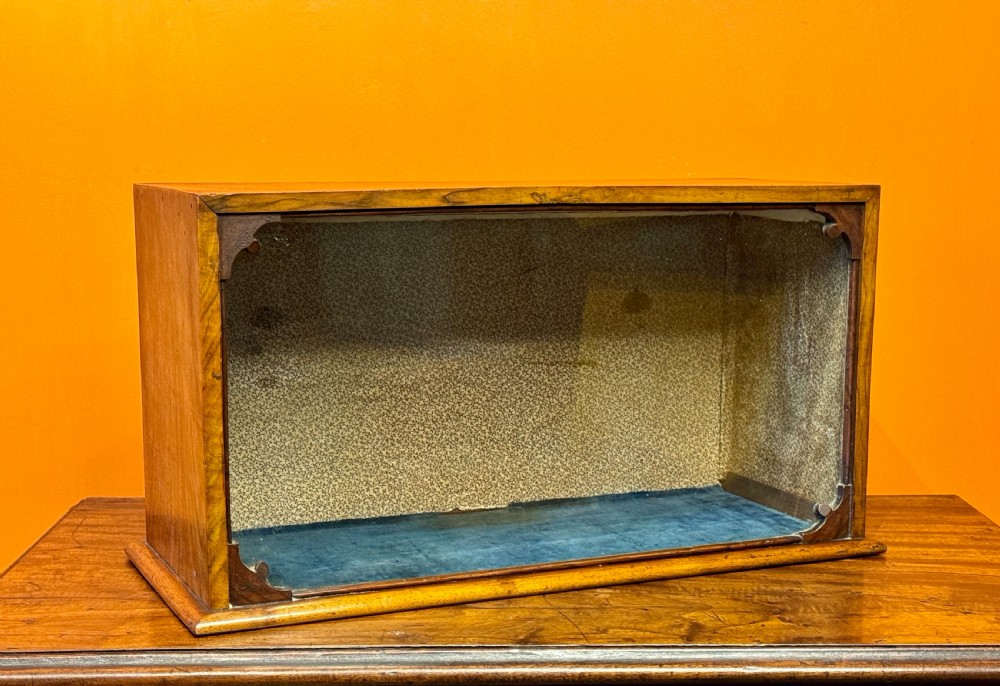 Victorian glazed mahogany table top shop display cabinet View II