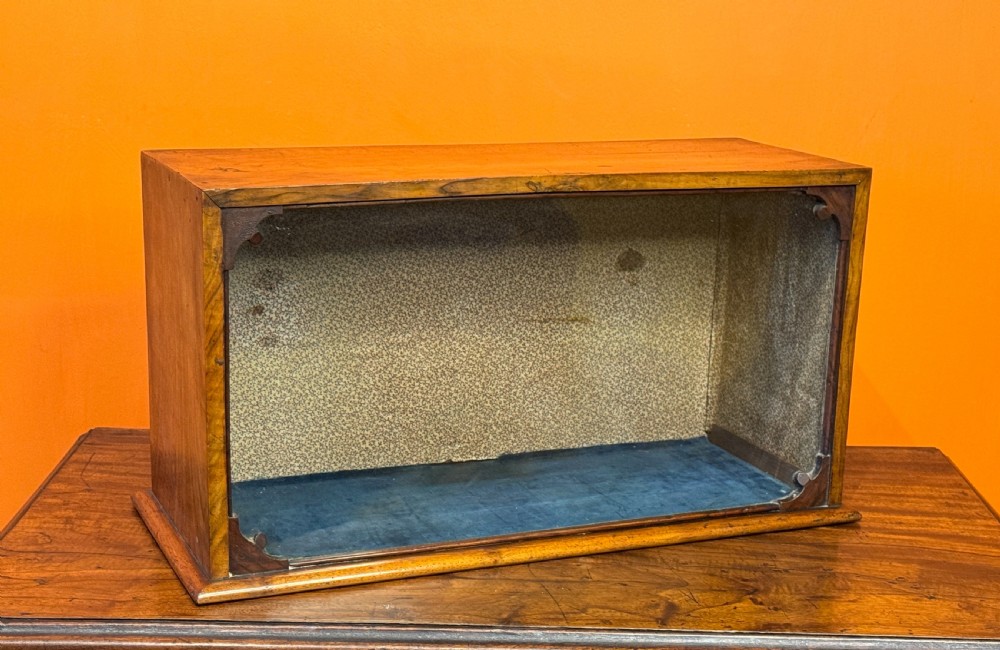 Victorian glazed mahogany table top shop display cabinet View III