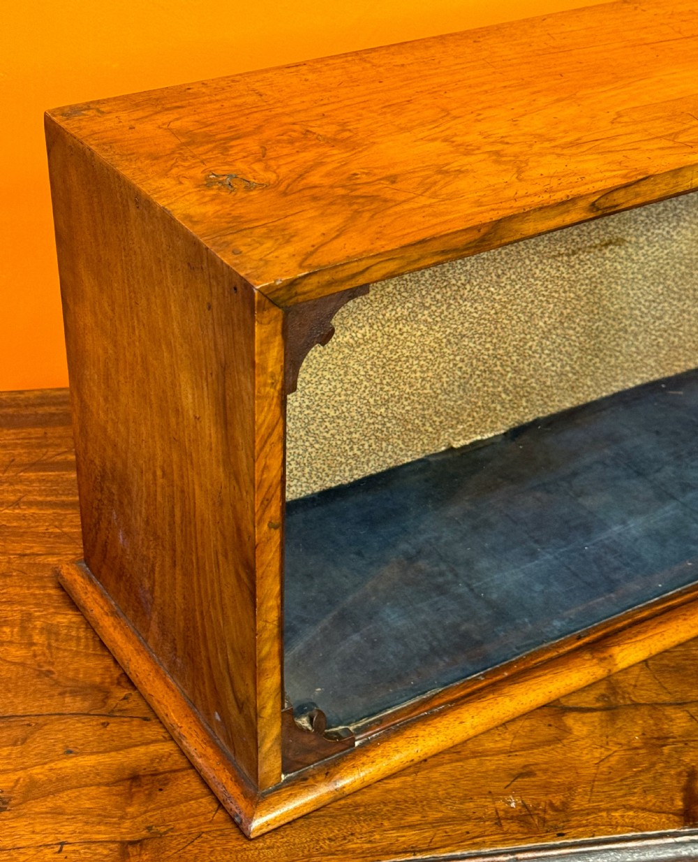 Victorian glazed mahogany table top shop display cabinet View V