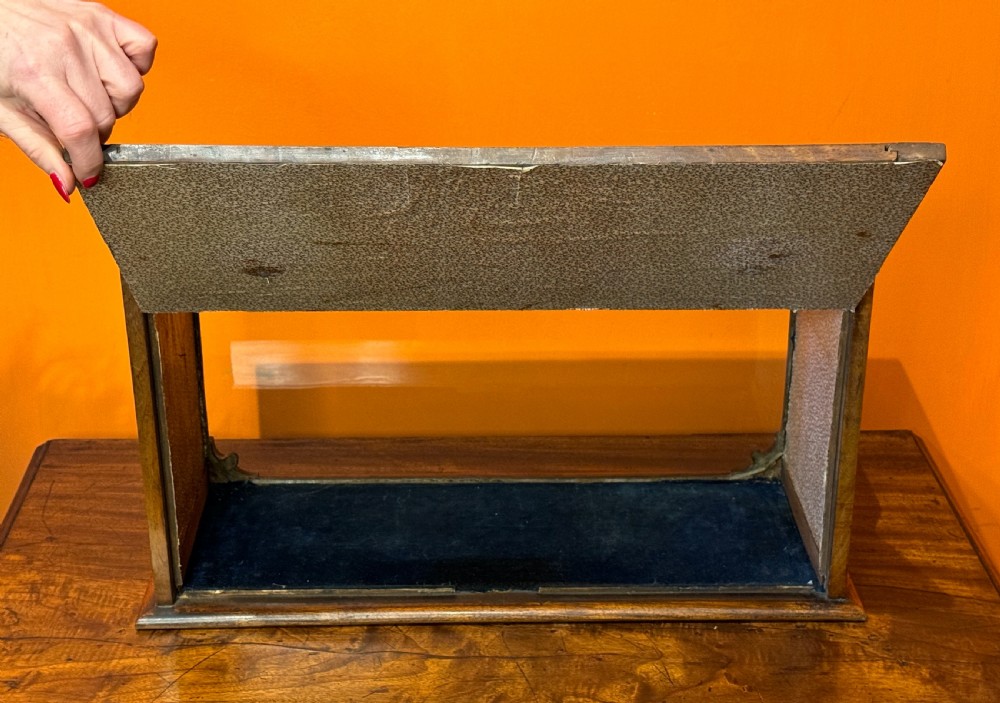 Victorian glazed mahogany table top shop display cabinet View VI