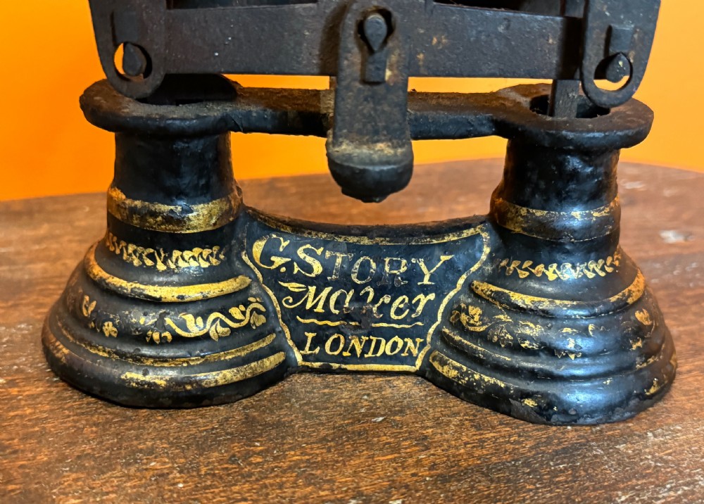 Miniature Victorian Iron & Brass Sweet Shop Scales by G Story View III