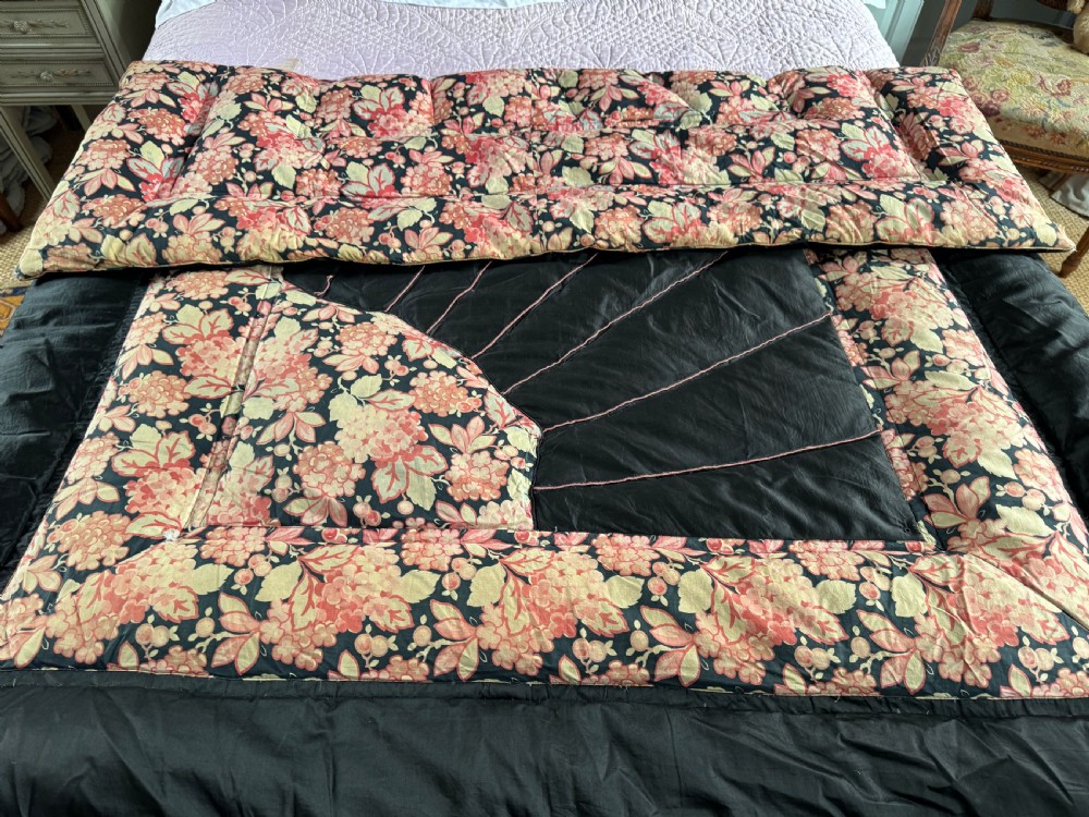 Art Deco Feather Filled Eiderdown Quilt View II