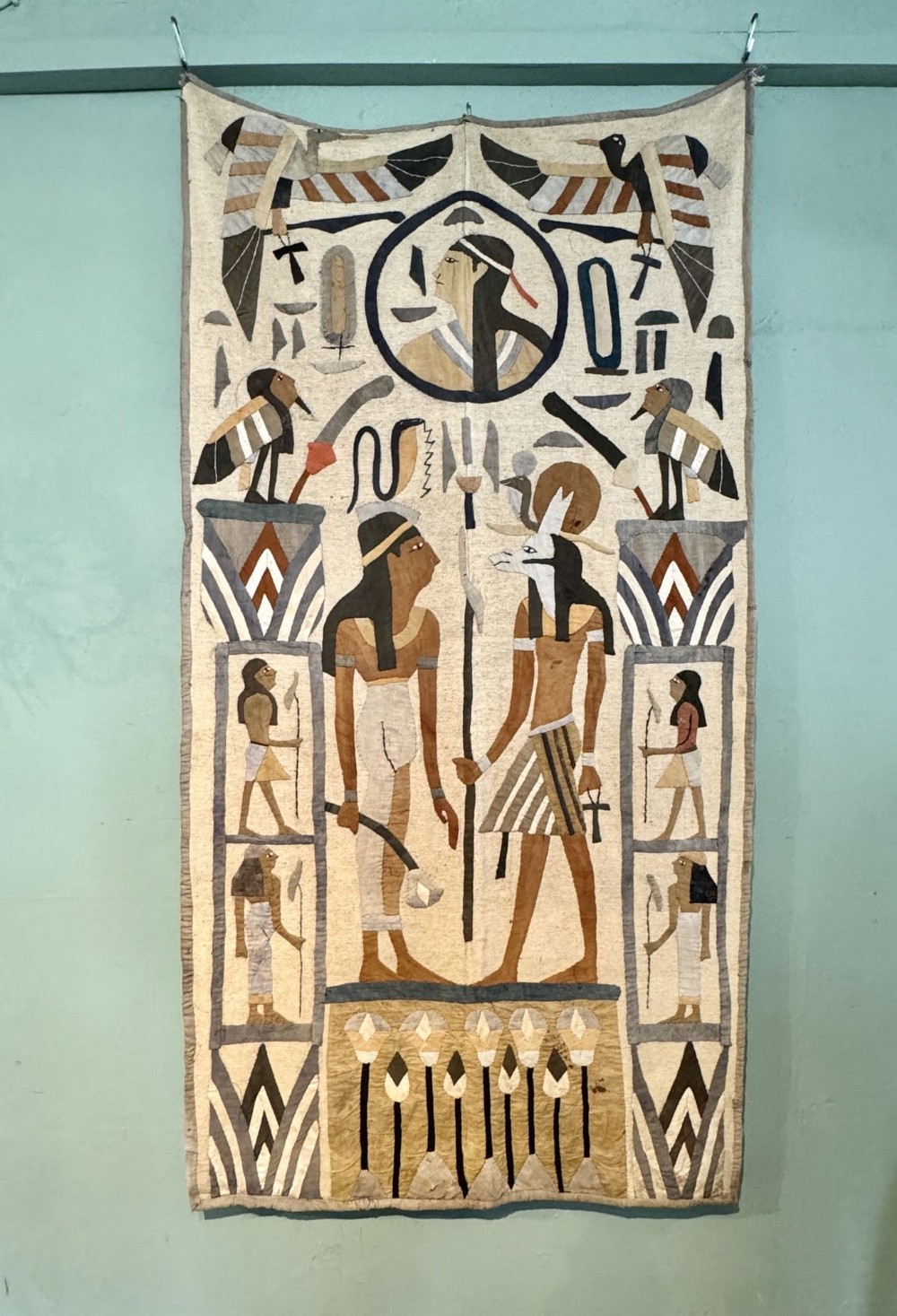 Egyptian Applique Wall Hanging circa 1920