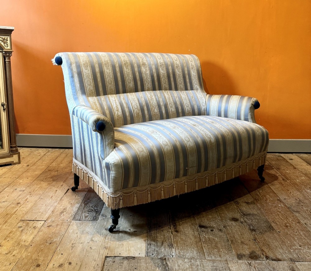 Antique French Napoleon III Two Seat Sofa