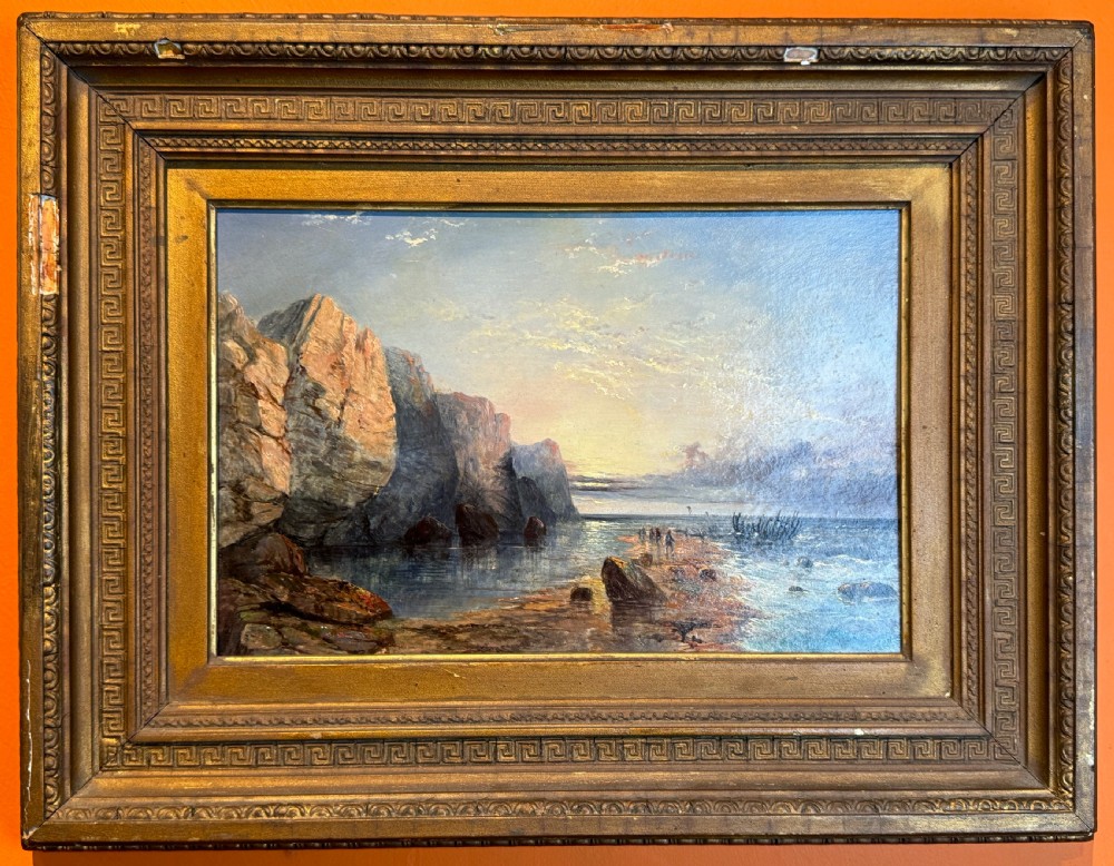 Samuel Phillips Jackson, Sunset on the Devon Coast, Oil on Panel View II