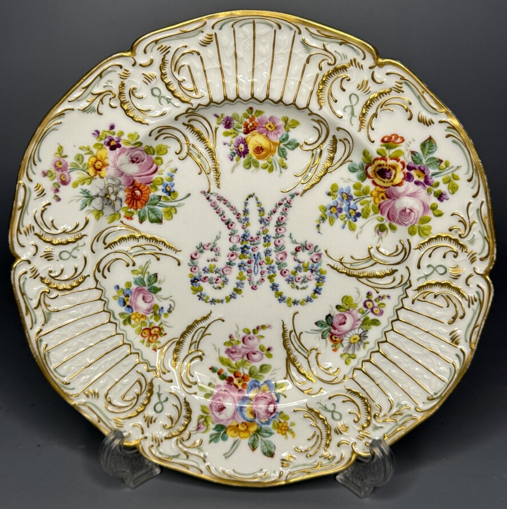 Paris Porcelain Cabinet Marie-Antoinette Cabinet Plate, 19th Century