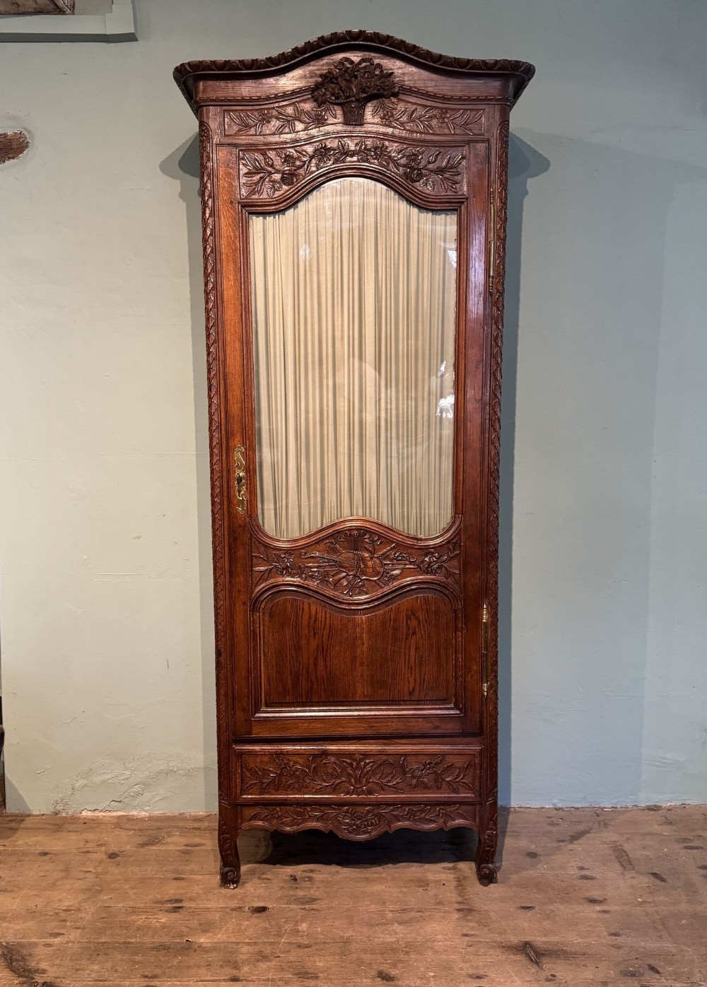 French Marriage Armoire / Bonnetiere in Louis XVI Style