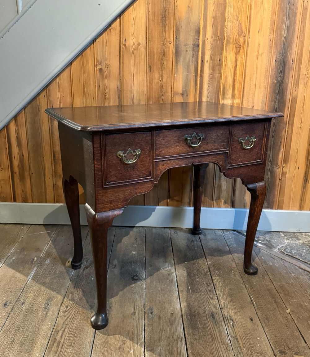 Georgian Oak Lowboy with Cabriole Legs View IV