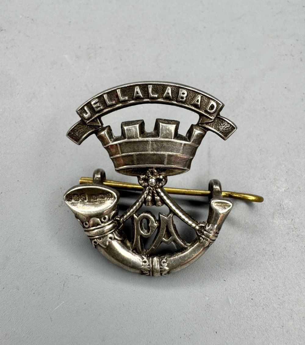 Somerset Light Infantry Silver Officers Cap Badge Fattorini Birmingham 1913