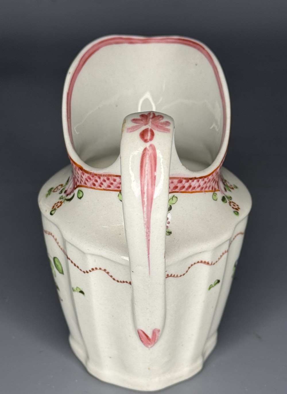 Newhall Porcelain Cream Jug, pattern no. 173 View IV