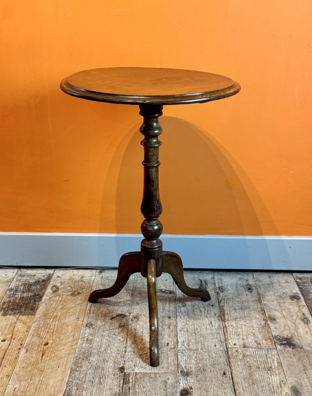 19th Century Stained Beech Tripod Occasional Table