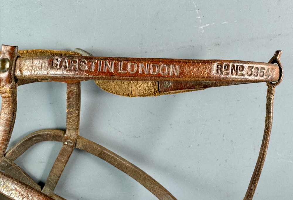 Victorian Leather Dog Muzzle by Garstin, London 1885 View III