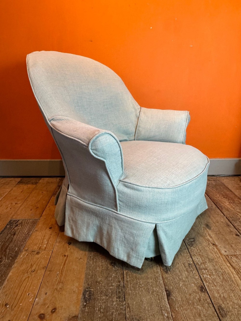 Antique French Napoleon III Crapeaud Armchair