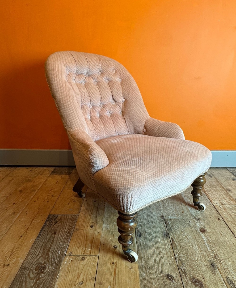 Victorian Button Back Occasional Chair