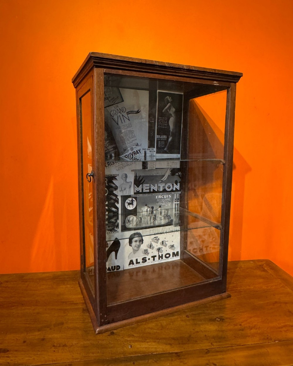 Antique Table-Top Shop Display Cabinet