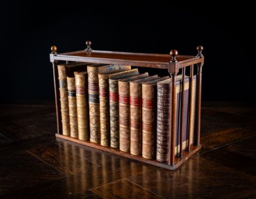 REGENCY MAHOGANY BOOK TRAY - ADDITIONAL PHOTO 2