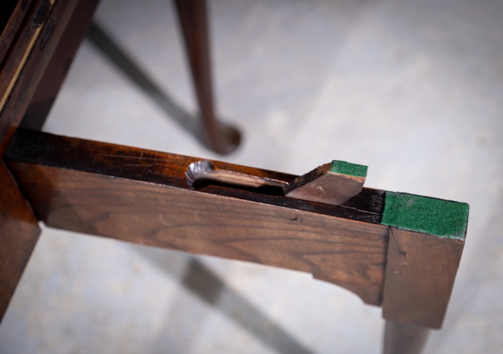 George II Mahogany Triple Top Games & Tea Table, c.1750. View XII