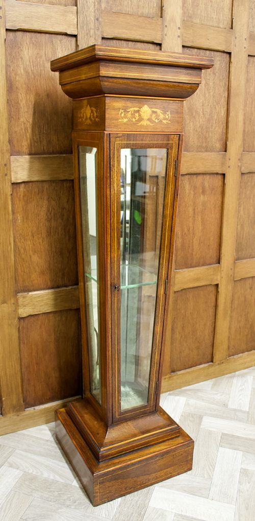 fig 1. 19th Century Rosewood Inlaid Pedestal / Display Stand