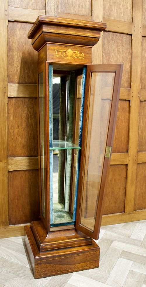 fig 2. 19th Century Rosewood Inlaid Pedestal / Display Stand