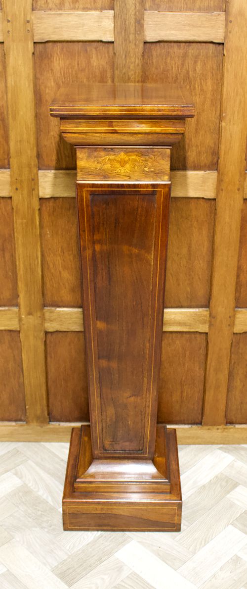 fig 3. 19th Century Rosewood Inlaid Pedestal / Display Stand