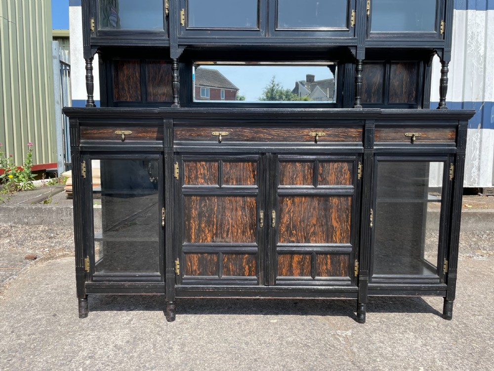 19th Century Aesthetic Movement Cabinet Stamped C Hindley & Sons London View II