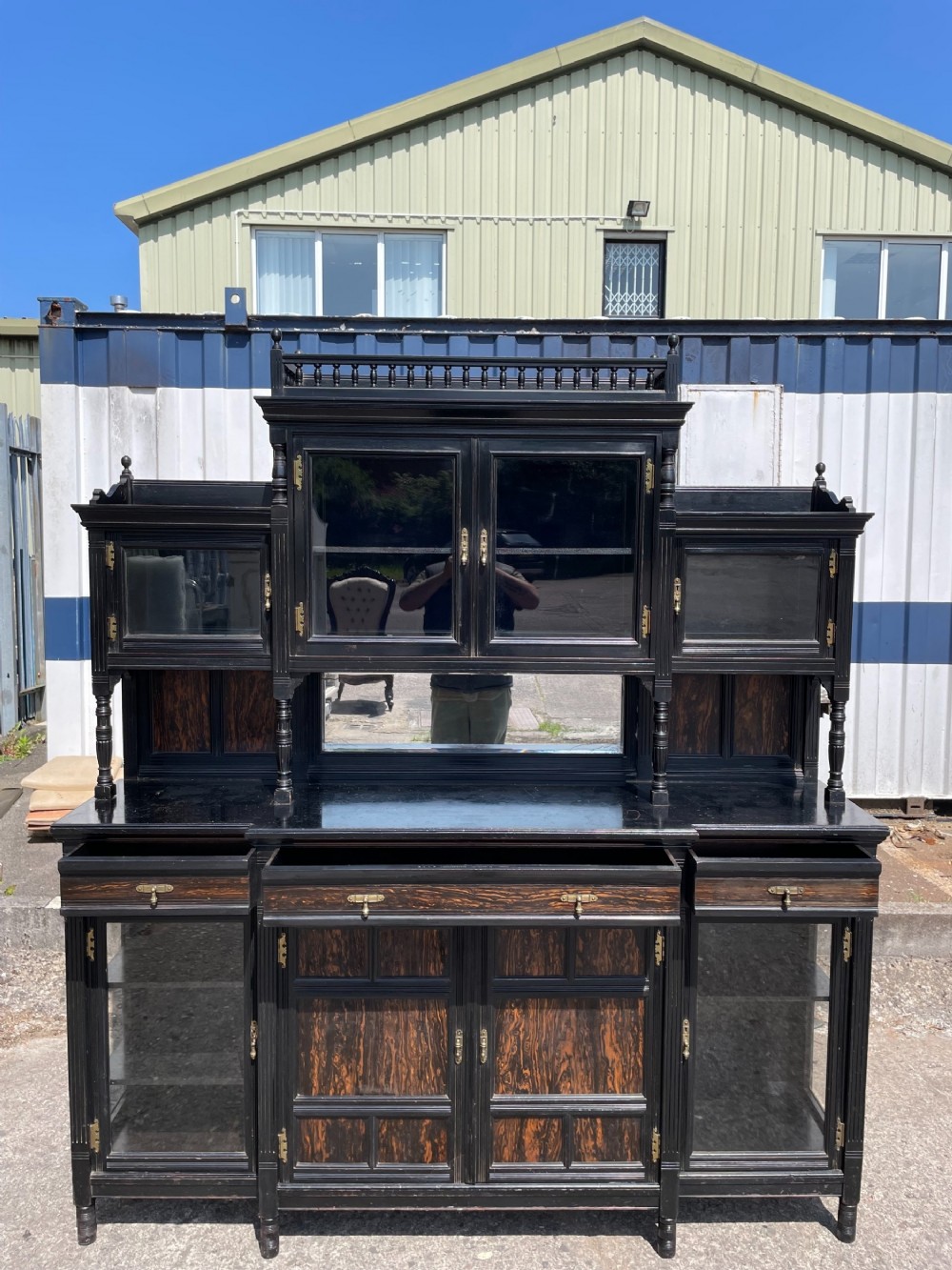 19th Century Aesthetic Movement Cabinet Stamped C Hindley & Sons London