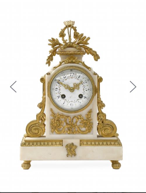 19TH CENTURY ANTIQUE FRENCH GILT BRONZE MARBLE MANTEL CLOCK GARNITURE C1890 - ADDITIONAL PHOTO 2