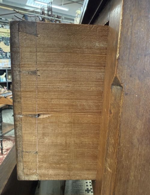 LARGE VICTORIAN MAHOGANY CHEST OF DRAWERS ANTIQUE 19TH CENTURY STORAGE UNIT - ADDITIONAL PHOTO 8