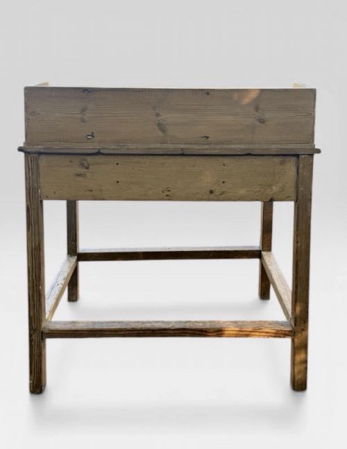 VICTORIAN PINE WASHSTAND ANTIQUE 19TH C RUSTIC SIDE TABLE WASH STAND FURNITURE - ADDITIONAL PHOTO 5