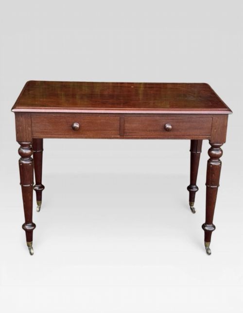 ANTIQUE MAHOGANY SIDE TABLE BY J A MEIN EDINBURGH CABINET MAKER VICTORIAN