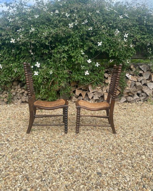 PAIR OF BOBBIN CHAIRS - ADDITIONAL PHOTO 2