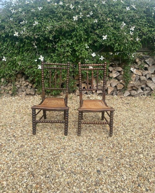 PAIR OF BOBBIN CHAIRS - ADDITIONAL PHOTO 1