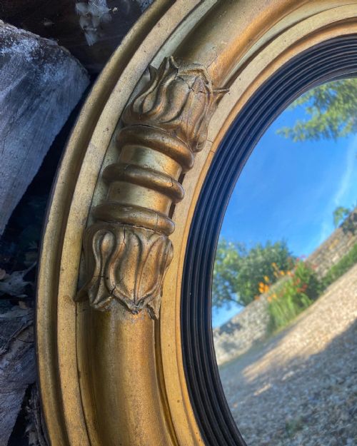 A GEORGIAN CONVEX MIRROR - ADDITIONAL PHOTO 2