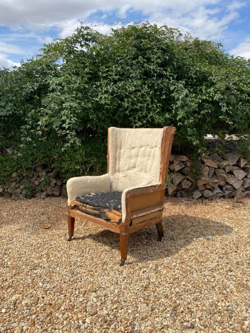a 19th century barrel back - CATEGORY: ANTIQUE CHAIRS - DATED 19TH CENTURY