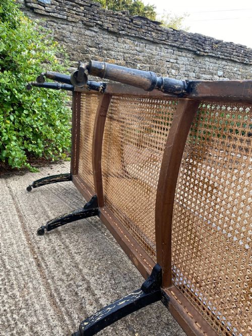 A GEORGIAN CANED SOFA - ADDITIONAL PHOTO 3