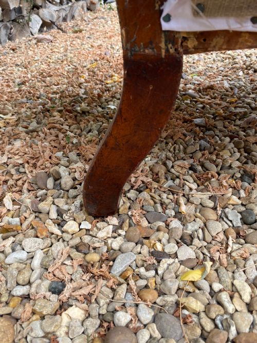 A VICTORIAN BARLEY TURNED OPEN ARMCHAIR - ADDITIONAL PHOTO 5