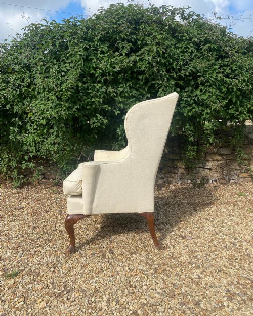 A CONTINENTAL WINGCHAIR - ADDITIONAL PHOTO 2