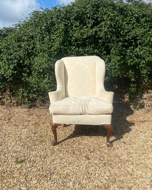 A CONTINENTAL WINGCHAIR - ADDITIONAL PHOTO 3