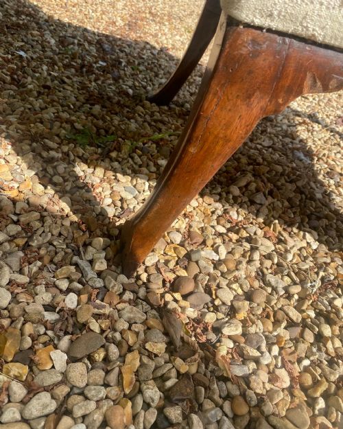 A CONTINENTAL WINGCHAIR - ADDITIONAL PHOTO 5