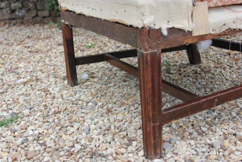 A GEORGIAN WINGCHAIR - ADDITIONAL PHOTO 4